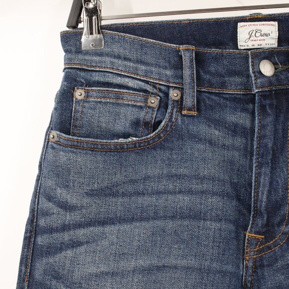 J Crew Jeans Mens 28 Blue 250 Skinny Kurabo Denim Japanese fabric Stretch pocket - Picture 2 of 15